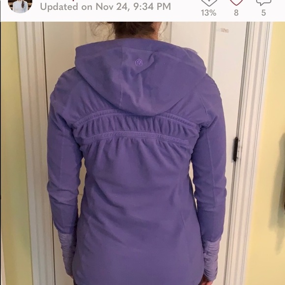 Purple Lululemon Apres Run Fleece Pullover - Picture 2 of 3